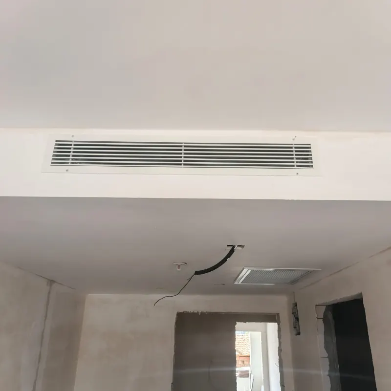 Ducted air conditioning in a hotel