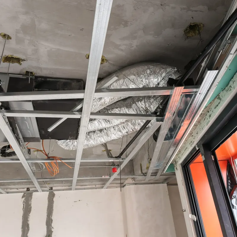 Office cooling with ducted air conditioning